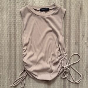 Gypsy Rose Lace Up Side Ties Cut Out Tank Top